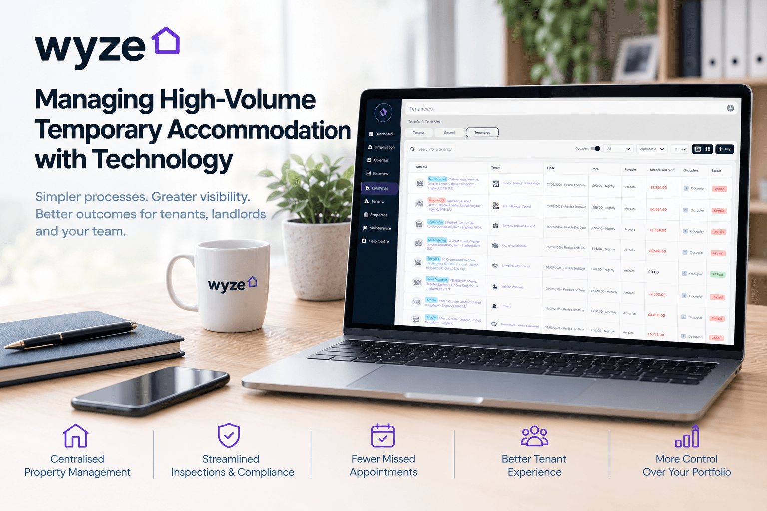 Managing High-Volume Temporary Accommodation with Technology